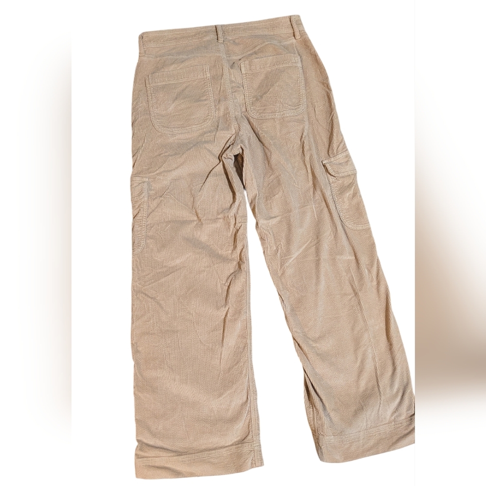 American Eagle Corduroy Super High Rise Baggy Wide Leg Pant - Picture 2 of 5